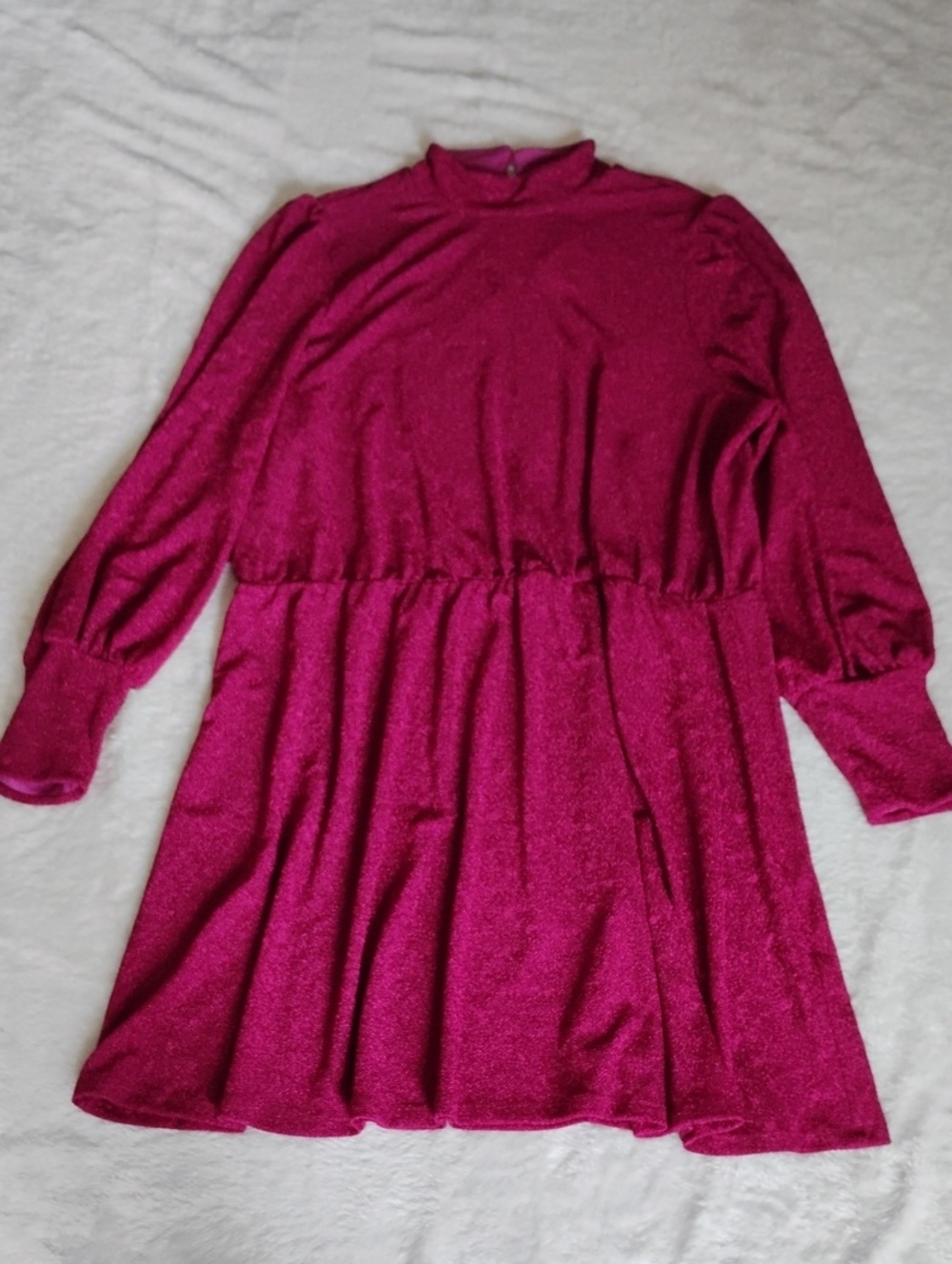 The Get Metallic Stretch Dress Rhinestone Buttons
